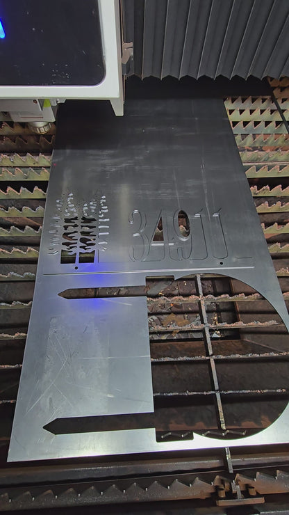 Custom Metal address sign