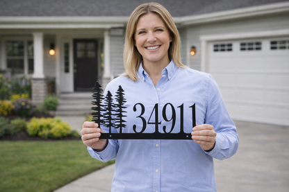 Custom Metal address sign