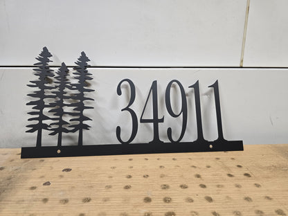 Custom Metal address sign