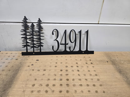 Custom Metal address sign